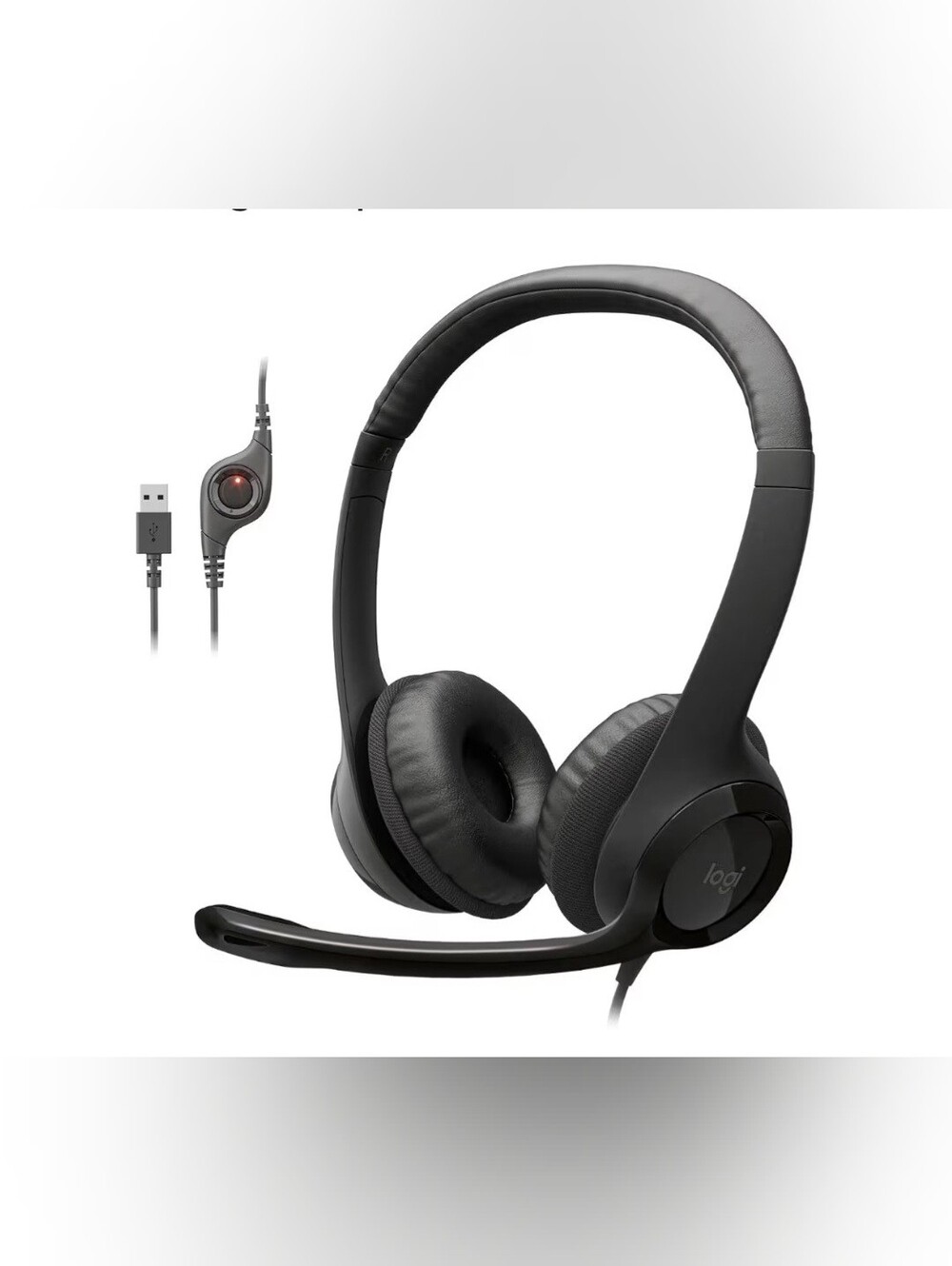 Logitech H390 Wired Headset PC/Laptop Stereo Headphones - Black
For PC/Laptop